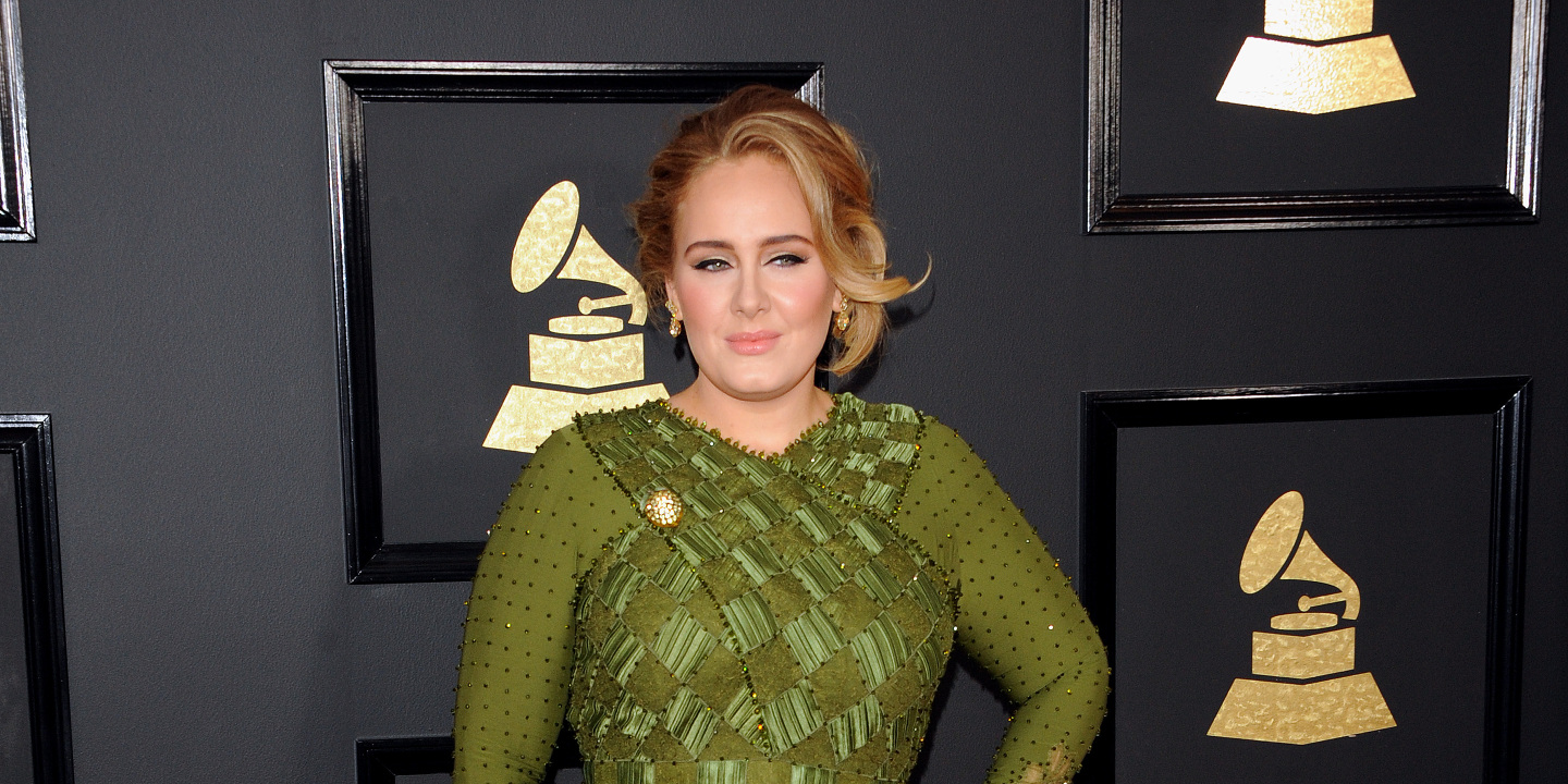 Adele at the 59th Grammy Awards